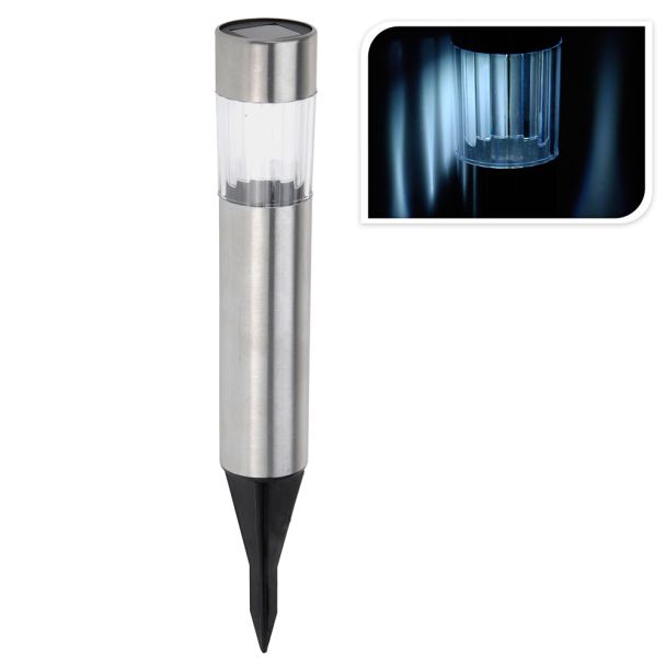Solarlampe LED mit Erdstab