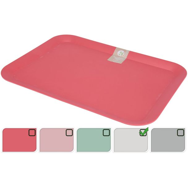 Tablett 43x32 cm Grau