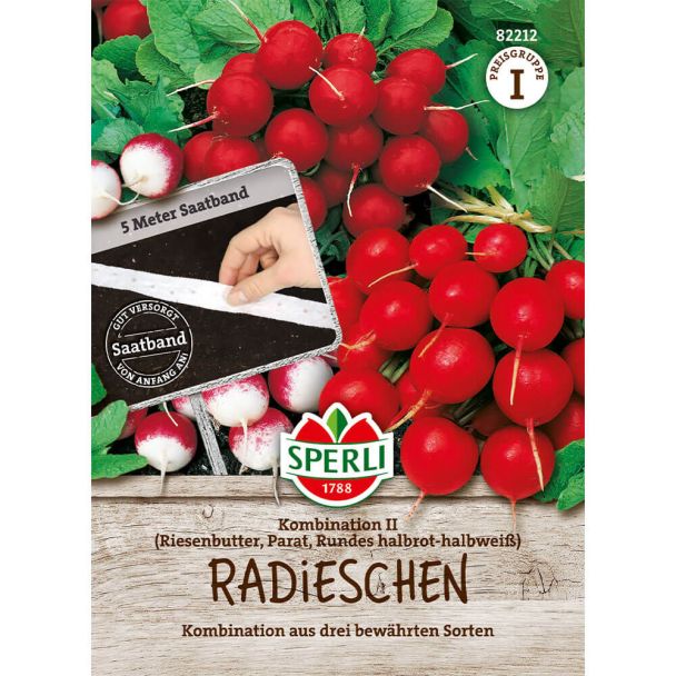 Radieschen 'Kombination II' (Saatband)