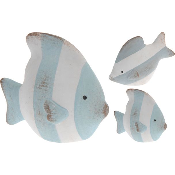Deko Fisch, quergestreift