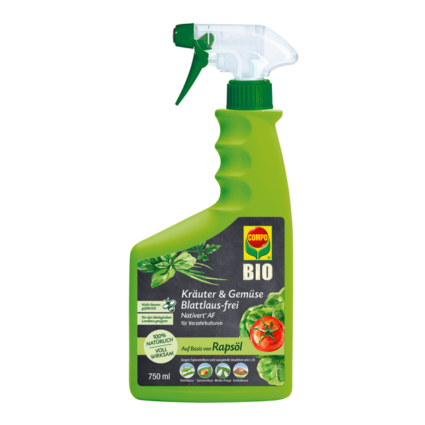COMPO Kräuter&Gemüse Blattlaus-frei Nativert® AF - 750 ml (1 L / € 15,99)