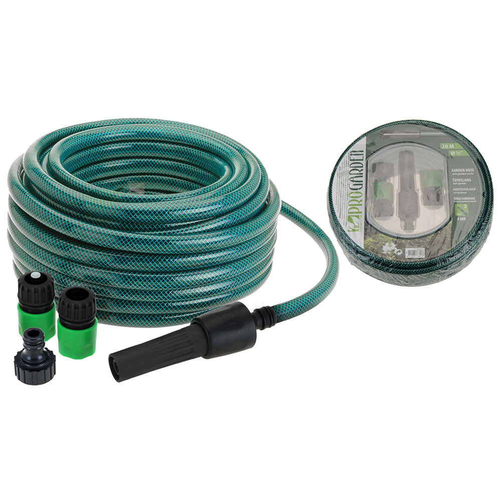 Gartenschlauch, Länge 20 m, 1/2", grün | Gartenbewässerung