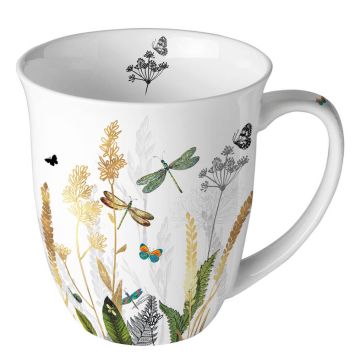 Tasse Zierblumen (0,4 Liter)