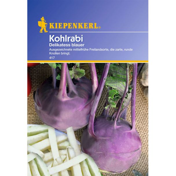 Kohlrabi 'Delikateß blauer'
