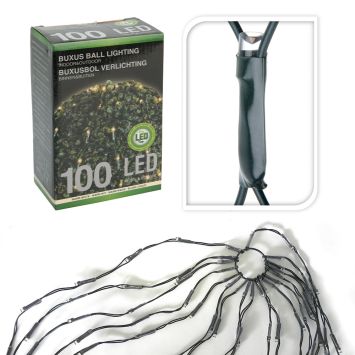 Kugel-Beleuchtung / Lichternetz, 90 cm mit 100 LED