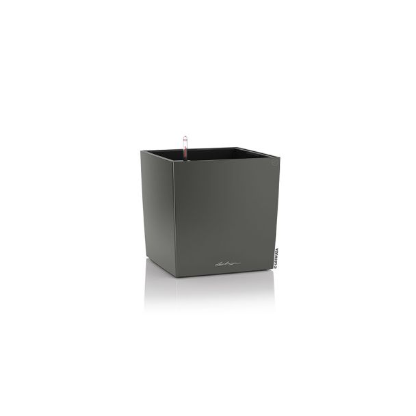 LECHUZA® CUBE 30 (16463) All-in-One Set, anthrazit metallic