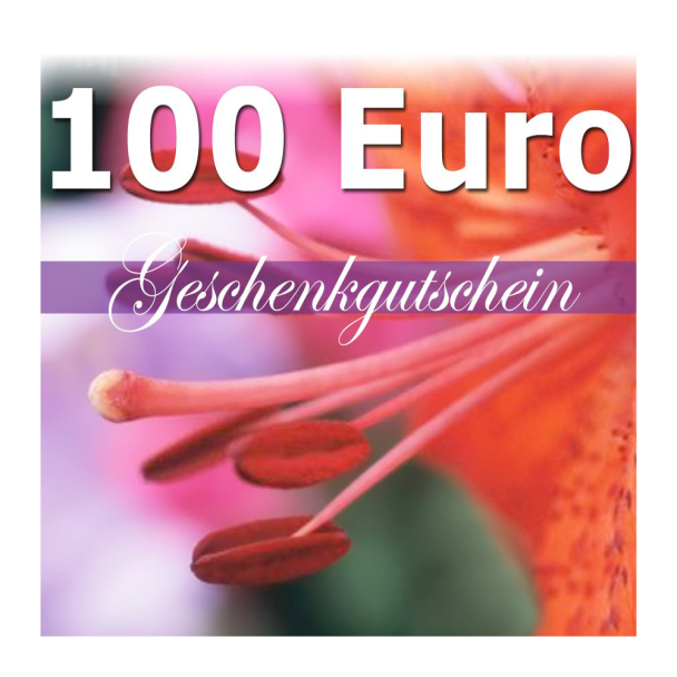 Geschenk-Gutschein, Wert 100 Euro Flower Power