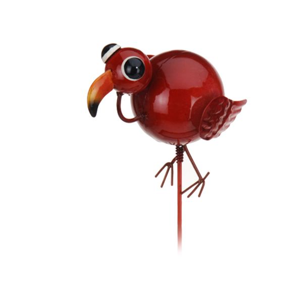 Gartenstecker 'Vogel', rot