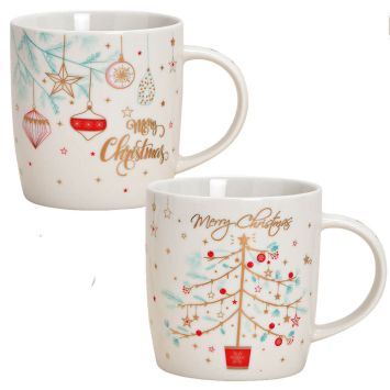 Tassenset "Merry Christmas" (2er Set)