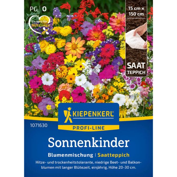 Saatteppich Blumenmischung Sonnenkinder