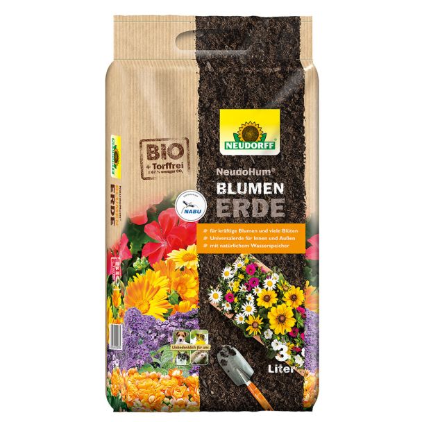 NeudoHum® 'BlumenErde' 3 Liter (1 L / € 1,50)