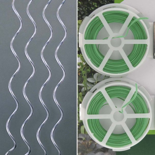 4 Kletterspiralen + Bindedraht
