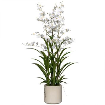Kunstblume Orchidee im Topf